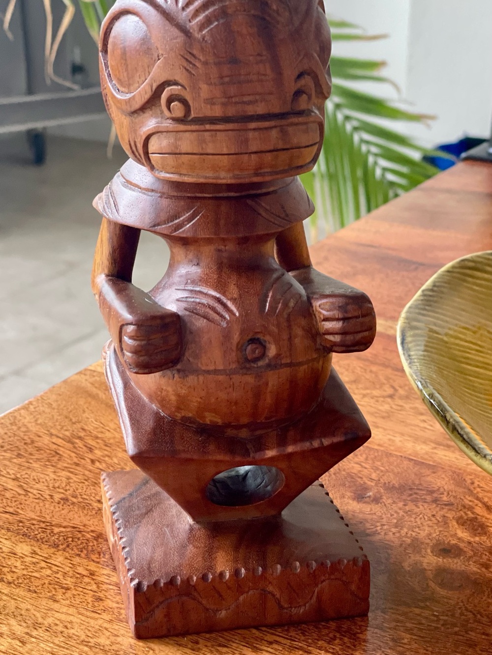 Original Handcarved RARE Sculpture Tiki God MARQUESAS ISLANDS French Polynesia 9